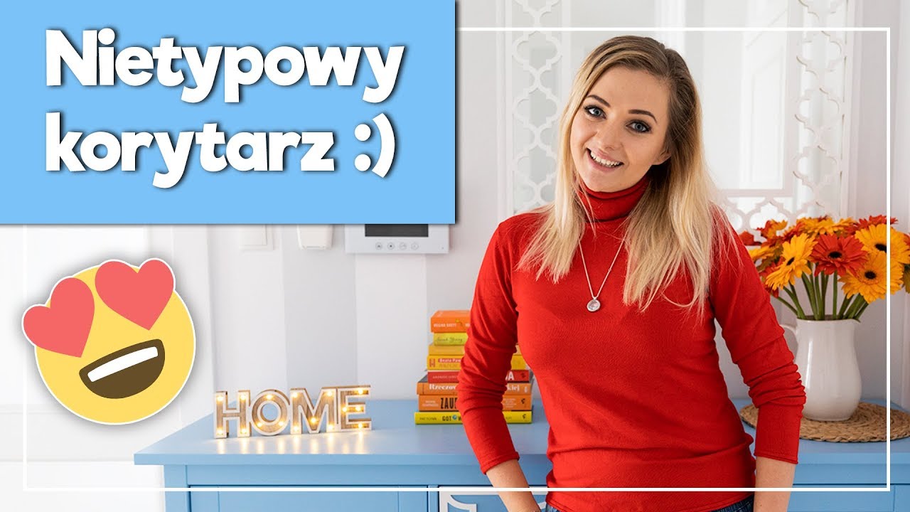 Ściany w kwiaty i pasy, kolorowa komoda czyli – nasz korytarz!